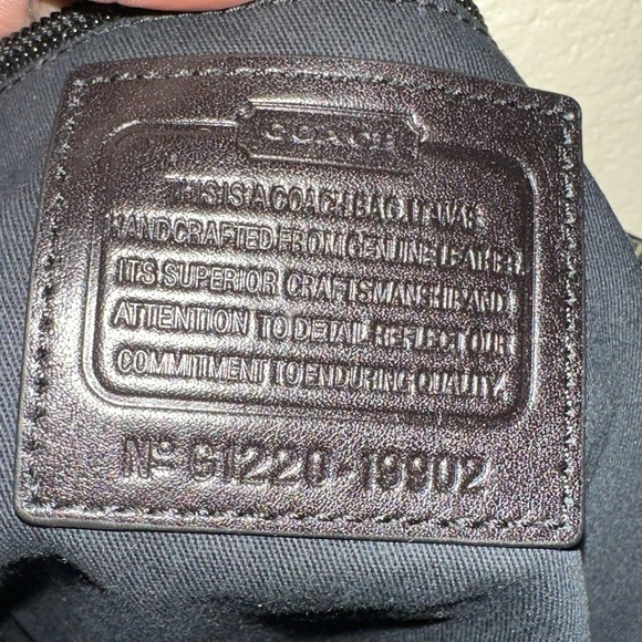 Coach Colorblock Legacy Leather Satchel Black Navy - Picture 8 of 10